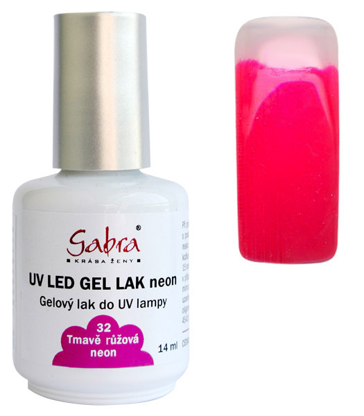 UV gel lak GABRA 32 tmavě růžová neon 14 ml | NEHTOVÁ MODELÁŽ - Gel laky UV gel lak GABRA 32 tmavě růžová neon 14 ml | NEHTOVÁ MODELÁŽ - Gel laky